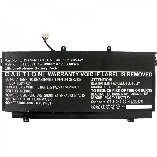 Laptop Battery for HP 48.51Wh