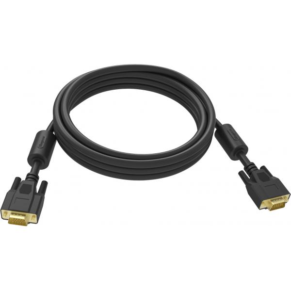 Vision Professional InstallatioN-Grade Vga Patch Cable - Gold Plated Connectors - Ferrite Cores Both Ends - Vga (m) To Vga (m) - Outer Diameter 8.0 M