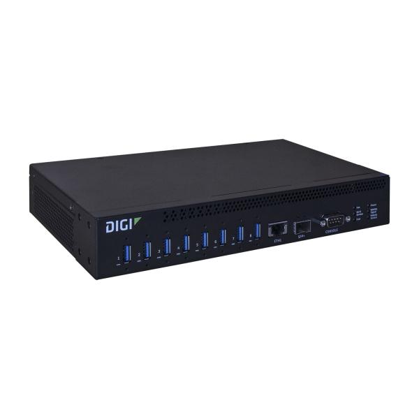 Digi AW08-G300 hub di interfaccia USB 3.2 Gen 1 [3.1 Gen 1] Type-A 10000 Mbit/s Nero (DIGI Anywhere USB 8 plus)