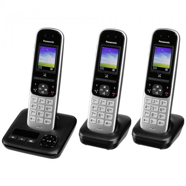 Panasonic KX-TGH723 Telefono DECT Nero Identificatore di chiamata