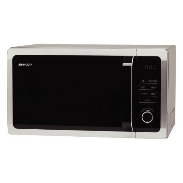 Sharp Home Appliances R-752IN forno a microonde Superficie piana Microonde  combinato 25 L 900 W Nero, Argento