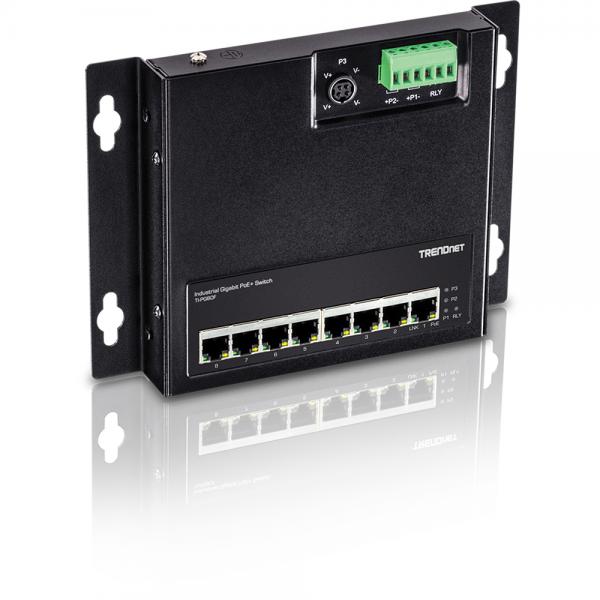 Trendnet TI-PG80F switch di rete Non gestito Gigabit Ethernet (10/100/1000) Supporto Power over Ethernet (PoE)