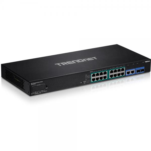 Trendnet TPE-3018LS switch di rete Gestito Gigabit Ethernet (10/100/1000) Supporto Power over Ethernet (PoE) 1U Nero