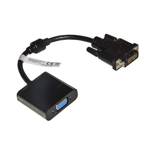 Link Accessori LKADAT121 cavo di interfaccia e adattatore DVI-D (24+1) VGA Nero