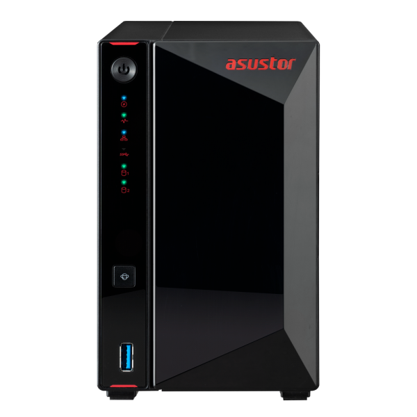 Asustor Nimbustor 2 AS5202T NAS Desktop Collegamento ethernet LAN Nero J4005 (Asustor Nimbustor 2 AS5202T 2-Bay Desktop NAS [Network-Attached Storage] Enclosure)