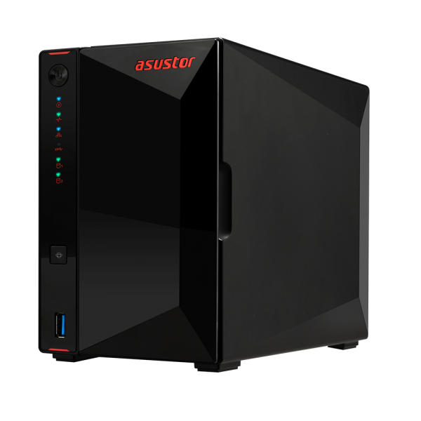 Asustor Nimbustor 2 AS5202T NAS Desktop Collegamento ethernet LAN Nero J4005 (Asustor Nimbustor 2 AS5202T 2-Bay Desktop NAS [Network-Attached Storage] Enclosure)