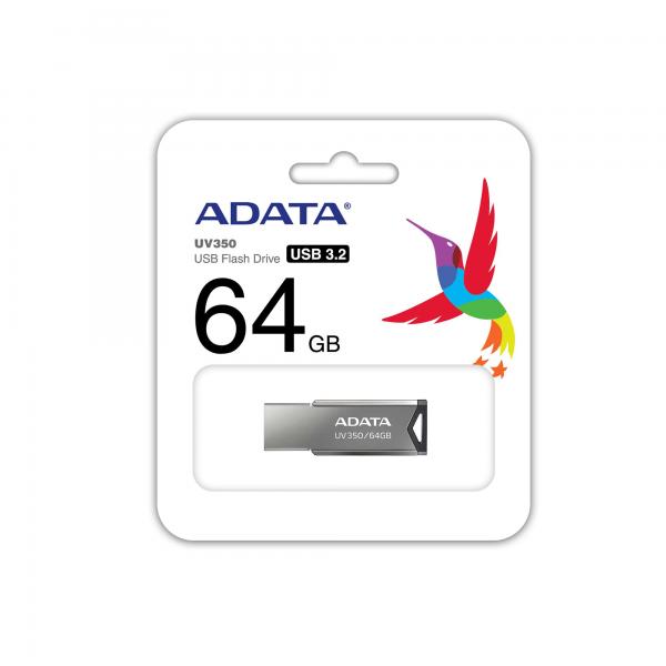 ADATA UV350 CHIAVETTA USB 3.1 64GB COLORE GRIGIO AUV350-64G-RBK