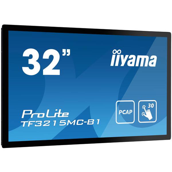iiyama ProLite TF3215MC-B1 Monitor PC 81,3 cm [32] 1920 x 1080 Pixel Full HD LED Touch screen Chiosco Nero (31.5IN 1920X1080 6.5MS 3.000:1 - VGA/DVI/HDMI IP65)