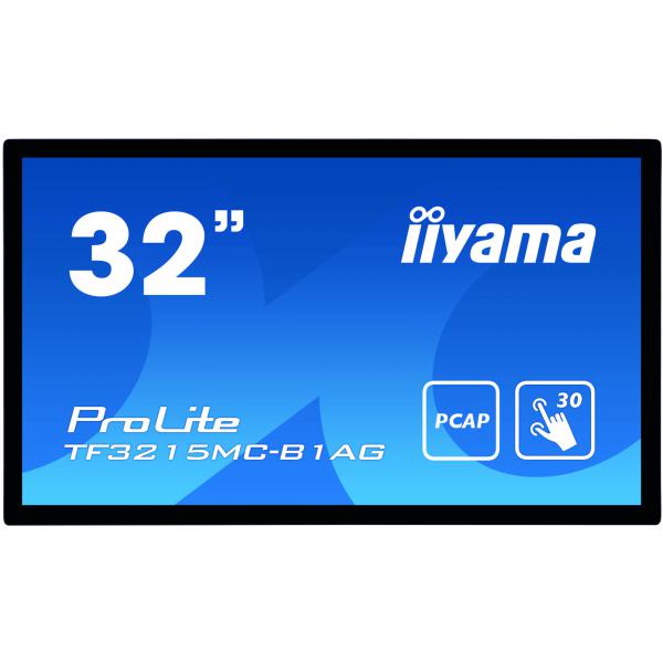iiyama ProLite TF3215MC-B1AG monitor touch screen 81,3 cm (32") 1920 x 1080 Pixel Single-touch Chiosco Nero