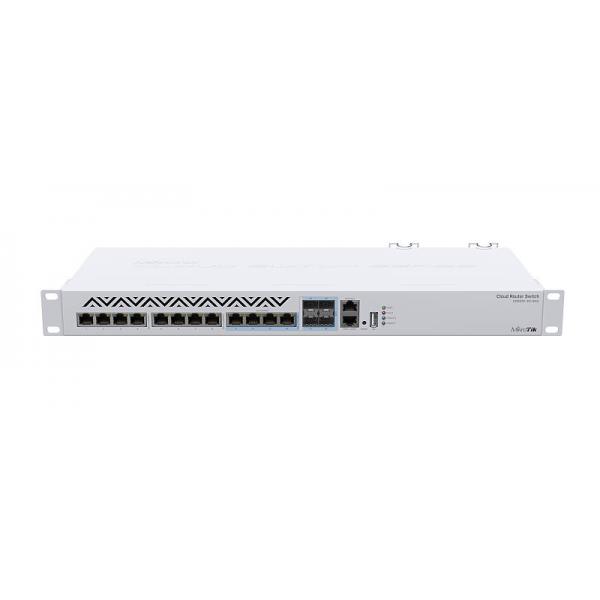 Mikrotik Crs312-4c+8xG-Rm Switch Di Rete Gestito L3 10g Ethernet [100/1000/10000] 1u Bianco (mikrotik Crs312 Cloud Router Switch - Crs312-4c+8xG-Rm)
