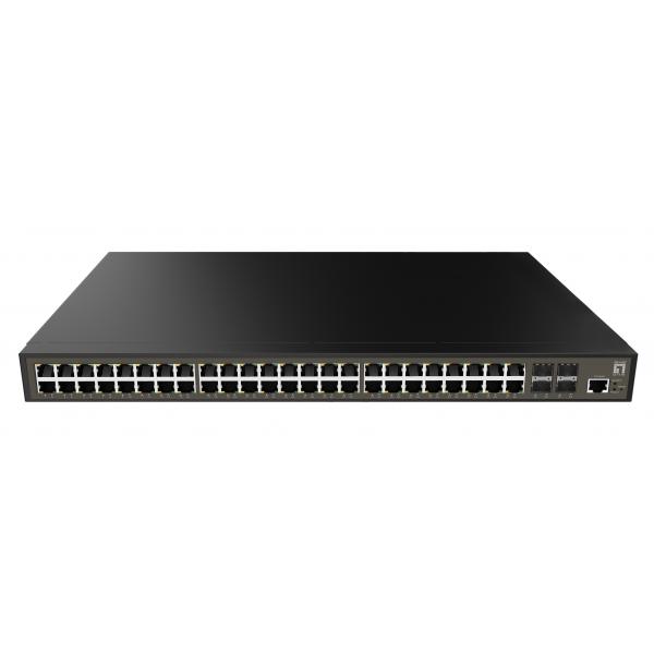 LevelOne GTP-5271 switch di rete Gestito L3 Gigabit Ethernet (10/100/1000) Supporto Power over Ethernet (PoE) Nero
