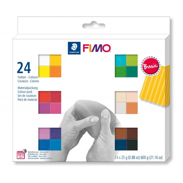 Modeller Fimo® Soft Basic 24x25g ass [