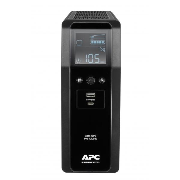 APC BR1200SI BACK UPS GRUPPO DI CONTINUITA' AVR 720 W 1.200 Va CONNETTORI 8 X AC INTERFACCIA LCD