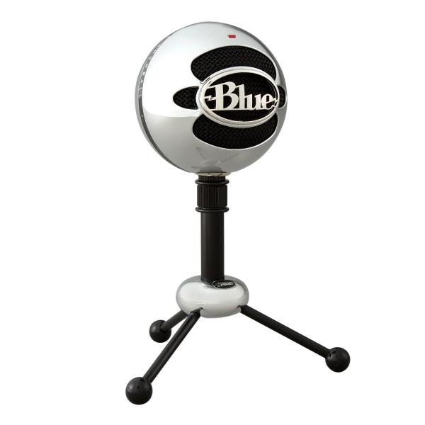 Microfono USB Blue Snowball per registrazione, streaming, podcasting, gioco su PC e Mac - Alluminio