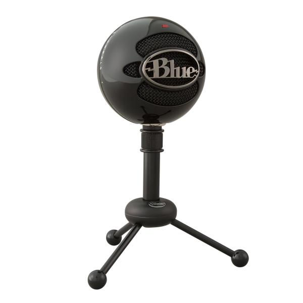 Logitech For Creators Microfono USB Blue Snowball per registrazione, streaming, podcasting, giochi su PC e Mac - nero