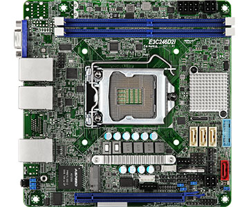 Asrock E3C246D2I scheda madre Intel C246 LGA 1151 (Presa H4) Mini-ITX