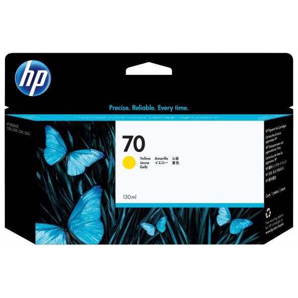 HP Cartuccia inchiostro DesignJet giallo 70, 130 ml