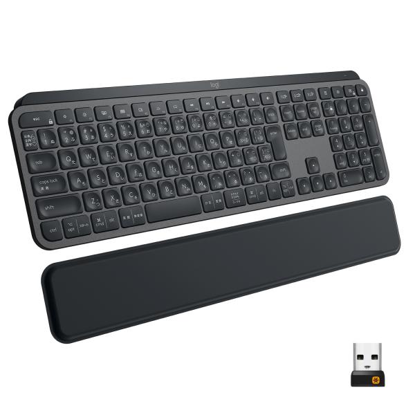 Logitech MX Keys Plus tastiera RF senza fili + Bluetooth QWERTY Inglese Grafite (Logitech MX Keys Advanced Wireless Illuminated Keyboard - Keyboard - backlit - Bluetooth, 2.4 GHz - QWERTY - UK) - Versione UK