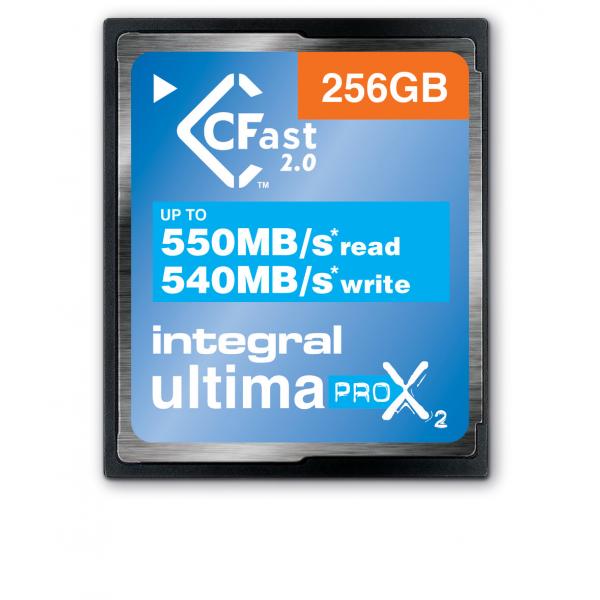 Integral 256GB ULTIMAPRO X2 CFAST 2.0 (256GB CFAST CARD 2.0 UP TO READ 550MB/s WRITE 540 MB/s INTEGRAL)