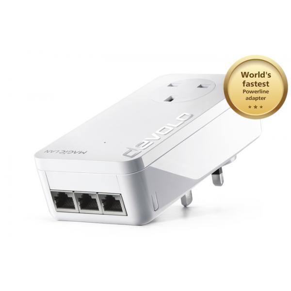 Devolo Magic 2 LAN triple 2400 Mbit/s Collegamento ethernet LAN Bianco (MAGIC 2 LAN STARTER KIT - 2400MBPS)