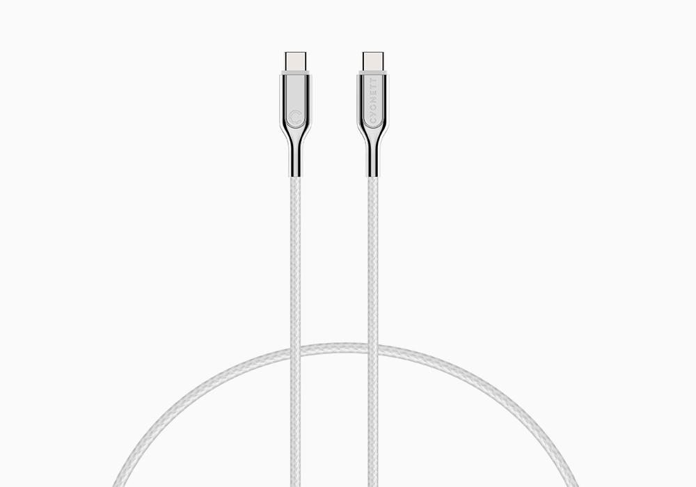 Cavo Armoured 3.1 Usb-c/usb-c 1m.wh Ite  (5a/100w) Cygnett