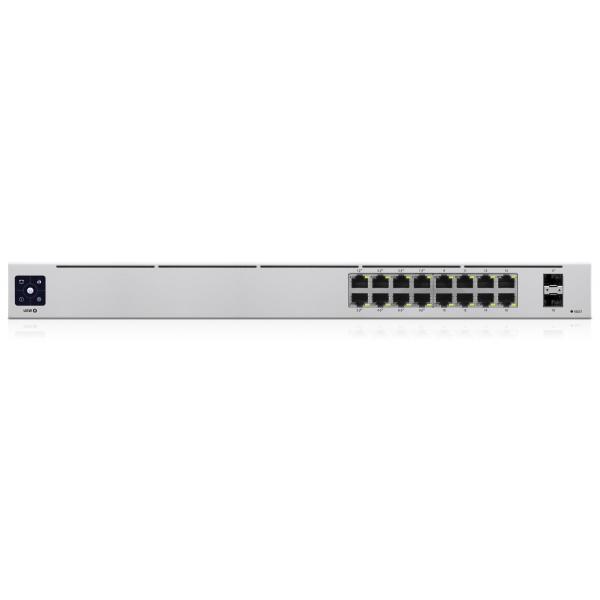 Ubiquiti UniFi 16-Port PoE Gestito L2/L3 Gigabit Ethernet [10/100/1000] Supporto Power over Ethernet [PoE] 1U Argento (Ubiquiti USW-16-POE UniFi Gen2 16 Port PoE Gigabit Network Switch)