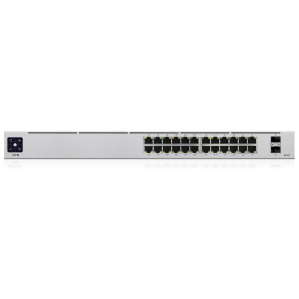 Ubiquiti UniFi 24-Port PoE Gestito L2/L3 Gigabit Ethernet [10/100/1000] Supporto Power over Ethernet [PoE] 1U Argento (Ubiquiti USW-24-POE UniFi Gen2 24 Port Gigabit Network Switch with 16 PoE+ Ports)