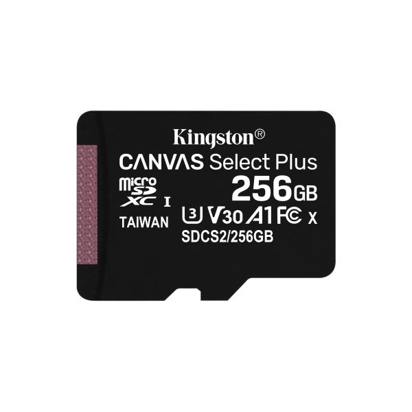 Kingston KINGSTON CANVAS SELECT PLUS 256GB MICRO SDXC CLASSE 10 UHS-I