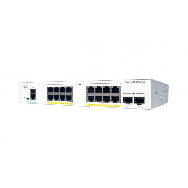 Cisco Catalyst C1000-16FP-2G-L switch di rete Gestito L2 Gigabit Ethernet [10/100/1000] Supporto Power over Ethernet [PoE] Grigio (CATALYST 1000 16PORT GE FULL - POE 2X1G SFP LANBASE)