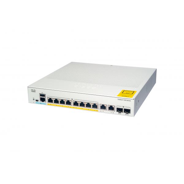 Cisco Catalyst 1000-8T-2G-L - Switch - gestito - 8 x 10/100/1000 + 2 x SFP Gigabit combo (uplink) - montabile su rack