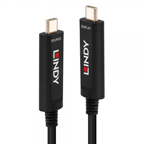 Lindy 38505 cavo USB 30 m USB C Nero