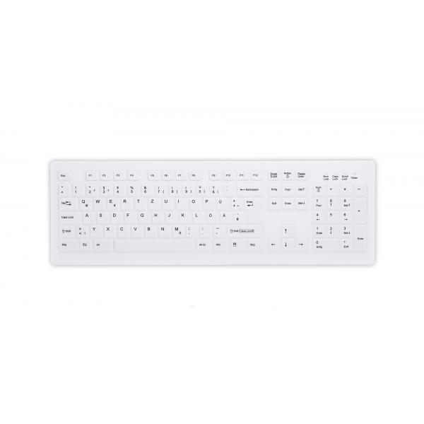 Active Key AK-C8100 tastiera RF Wireless QWERTZ Tedesco Bianco