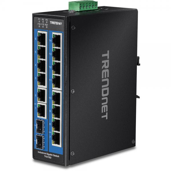 Trendnet TI-G162 switch di rete Gigabit Ethernet (10/100/1000) Nero