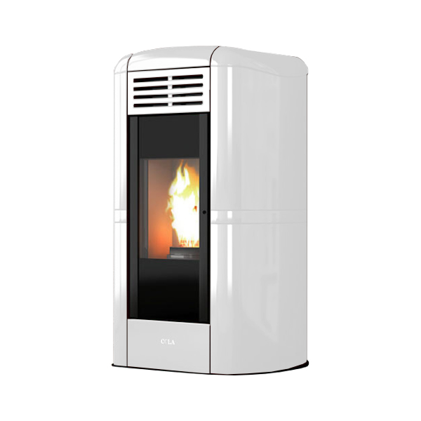 Cola LA13KR0Y Charme Ductable Stufa a pellet canalizzabile Libera installazione 25 Kg Efficienza 90% 363 m³ colore Bianco