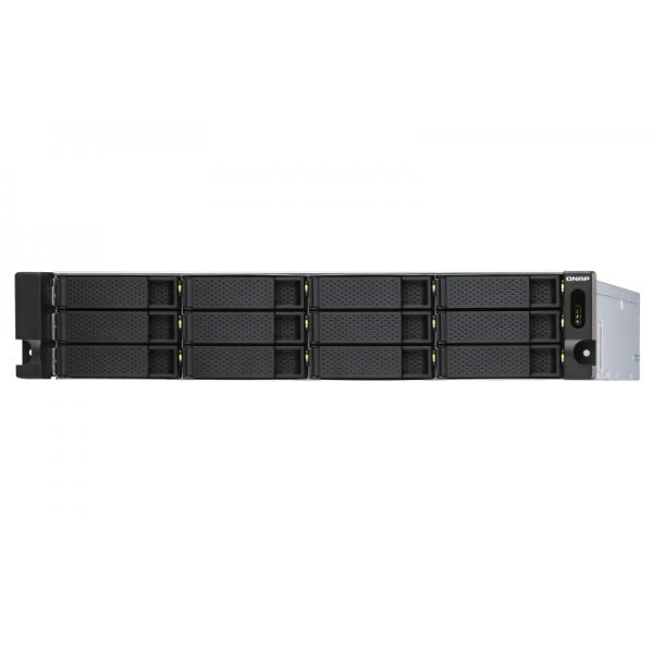 QNAP TL-R1200S-RP contenitore di unità di archiviazione Enclosure HDD/SSD Nero, Grigio 2.5/3.5"