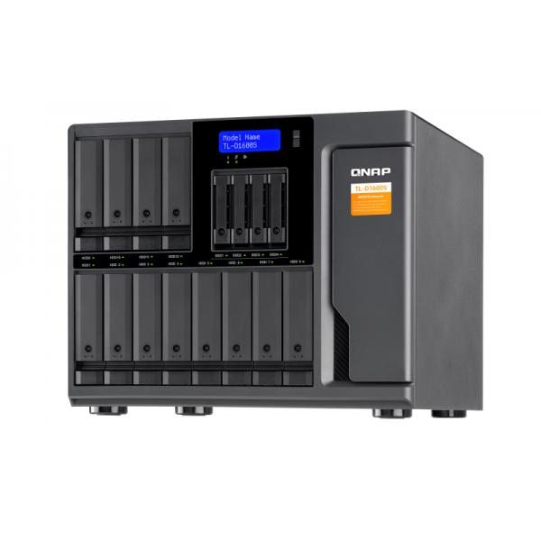 QNAP TL-D1600S contenitore di unitÃ  di archiviazione Box esterno HDD/SSD Nero, Grigio 2.5/3.5 (QNAP EXPANSION UNIT 16-BAY)