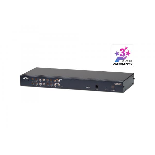 Aten Switch KVM Cat 5 multi-interfaccia (DisplayPort, HDMI, DVI, VGA) a 16 porte