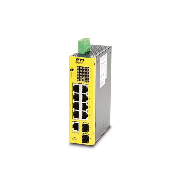 KTI KGS-1060-HP switch di rete Gestito L2 Gigabit Ethernet (10/100/1000) Nero, Giallo Supporto Power over Ethernet (PoE)