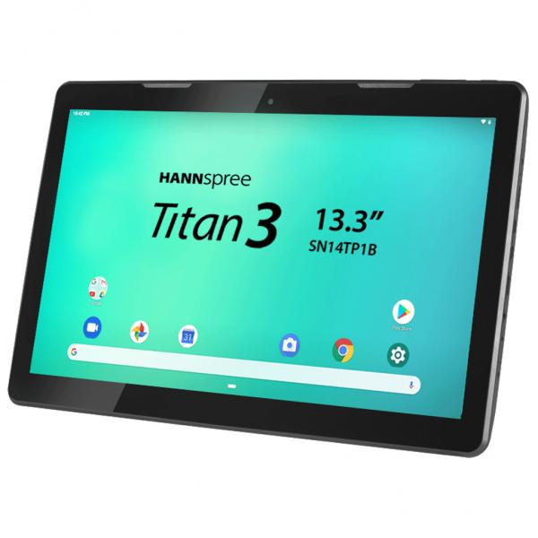 Hannspree HANNSpad SN14TP1B2AS04 tablet 16 GB 33,8 cm [13.3] Rockchip 2 GB Wi-Fi 4 [802.11n] Android 9.0 Nero (13.3IN TABLET PC ANDROID 9 - CORTEX A53 1.5 GHZ 2GB/16GB)