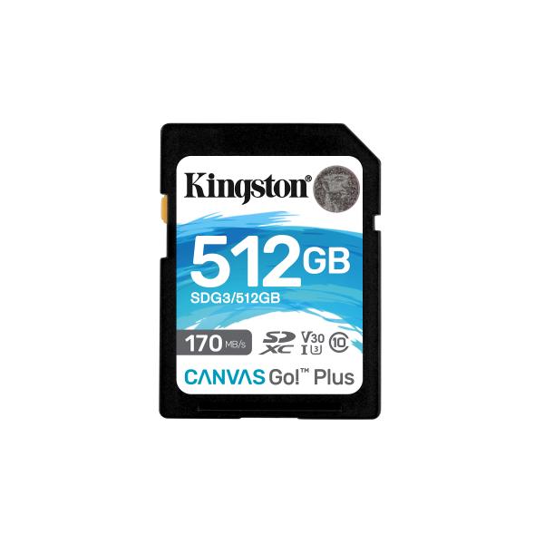 Kingston Technology Canvas Go! Plus memoria flash 512 GB SD Classe 10 UHS-I