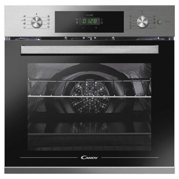 Candy FSCTX886 WIFI Smart Steam Forno da incasso Elettrico Multifunzione 70 L Classe A Pirolisi Vapore 3500W (59,5x59,5x56,8 cm) colore Inox