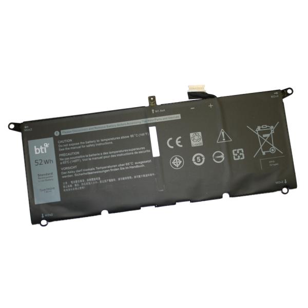 BTI DXGH8 Batteria (Replacement Battery for Dell XPS 9370 9380 7390 Inspiron 7490 Latitude 3301 replacing OEM part numbers DXGH8 G8VCF H754V // 4-cell 7.6V 6500mAh)