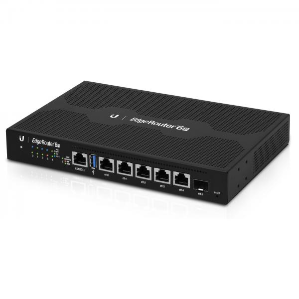 Ubiquiti EdgeRouter 6P router cablato Gigabit Ethernet Nero (6-Port EdgeRouter with PoE - EdgeRouter 6P, Ethernet WAN, - Gigabit Ethernet, Black - Warranty: 24M)