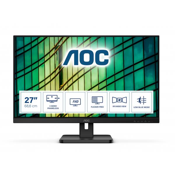 AOC Essential-line 27E2QAE monitor piatto per PC 68,6 cm (27") 1920 x 1080 Pixel Full HD L...