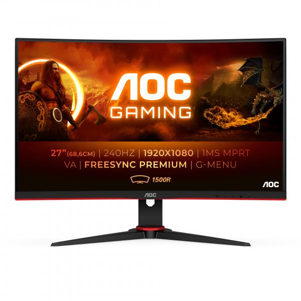 AOC Gaming C27G2ZE/BK monitor piatto per PC 68,6 cm (27") 1920 x 1080 Pixel Full HD LED Ne...