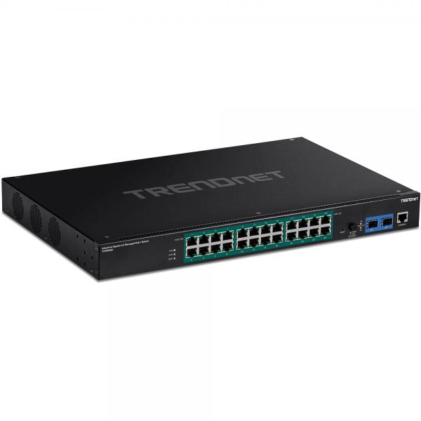 Trendnet TI-RP262i Gestito Gigabit Ethernet (10/100/1000) Nero 1U Supporto Power over Ethernet (PoE)