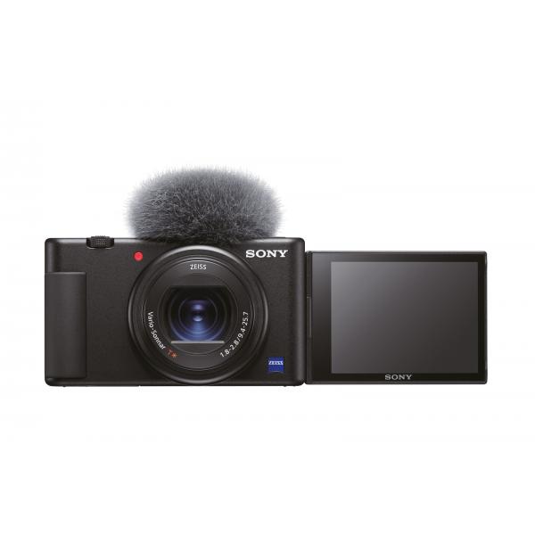 Sony Vlog Camera ZV-1 - Fotocamera Digitale con schermo LCD direzionabile ideale per Vlog e video 4K (Sony Vlog camera ZV-1 Digital Camera [Vari-angle Screen for Vlogging 4K Video] ZV1BDI.EU - Black)