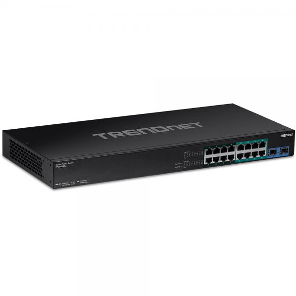 Trendnet TPE-BG182G switch di rete Non gestito Gigabit Ethernet (10/100/1000) Supporto Power over Ethernet (PoE) 1U Nero
