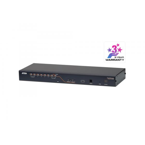 Aten Switch KVM Cat 5 multi-interfaccia (DisplayPort, HDMI, DVI, VGA) a 8 porte a 2 console