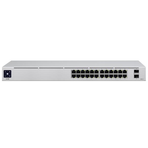 Ubiquiti UniFi USW-24 switch di rete Gestito L2 Gigabit Ethernet [10/100/1000] Argento (Ubiquiti USW-24 UniFi Gen2 24 Port Non-PoE Gigabit Network Switch)